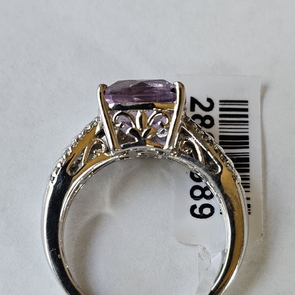 Rose De France Amethyst Ring in Sterling Silver Sz 10 💜 NWT - Picture 14 of 14